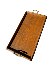 Wooden Tray with Brass Handles – James Farmer
